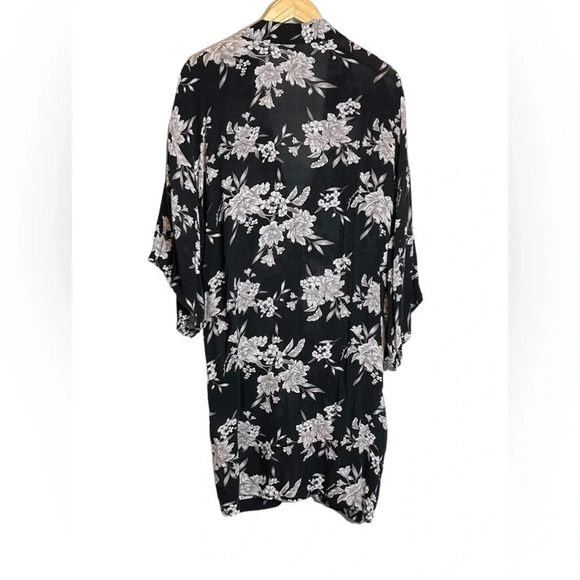 Spiritual Gangster | Floral Robe Tie Open Maya Kimono Rayon Sleep - Picture 6 of 10
